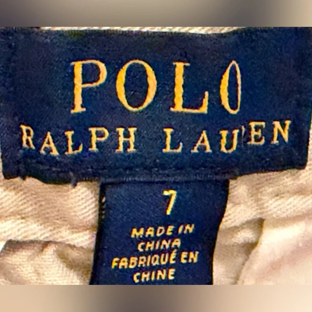 Ralph Lauren Kids Beige Twill Shorts